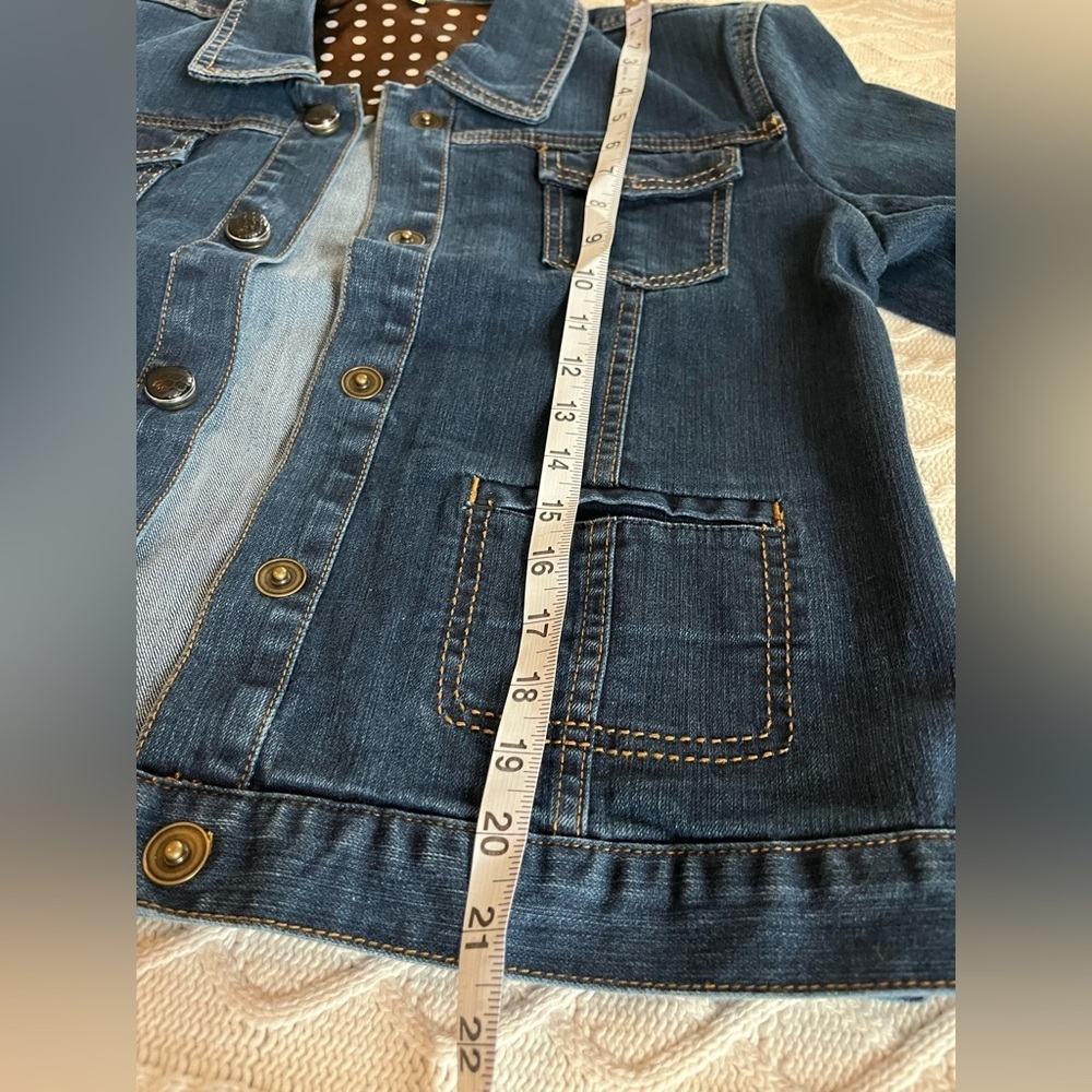 GINGERsnaps Brand Dark Denim Jacket Women’s Size Medium - Picture 14 of 16